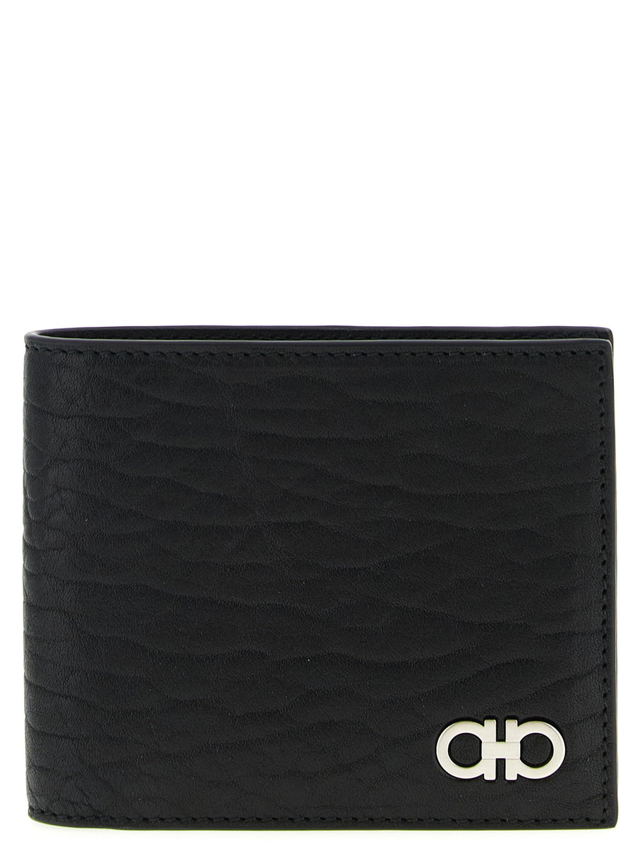 Ferragamo Gancini Wallet — Black