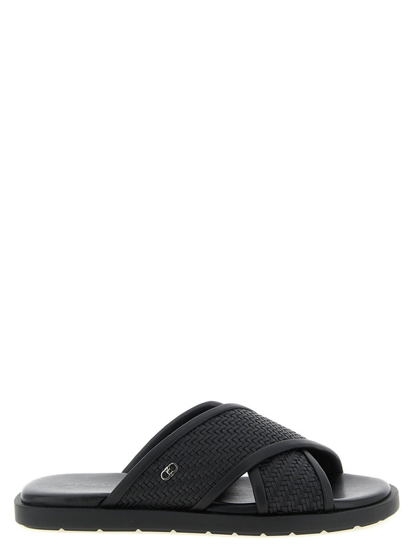 Ferragamo Brise Sandals — Black