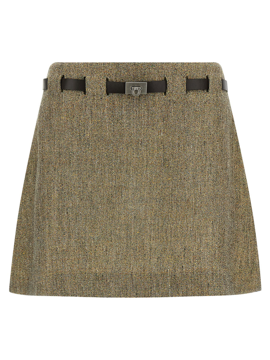 Ferragamo Skirt — Taupe