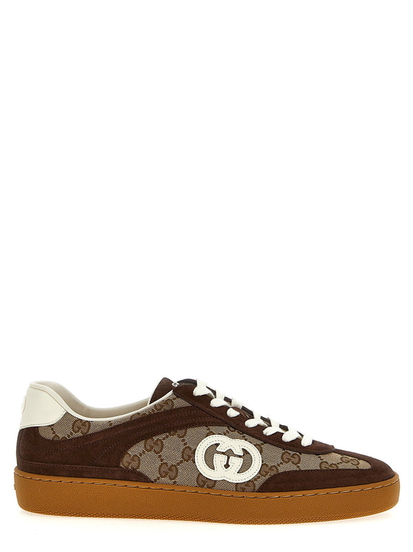 Gucci Incrocio GG Sneaker — Brown