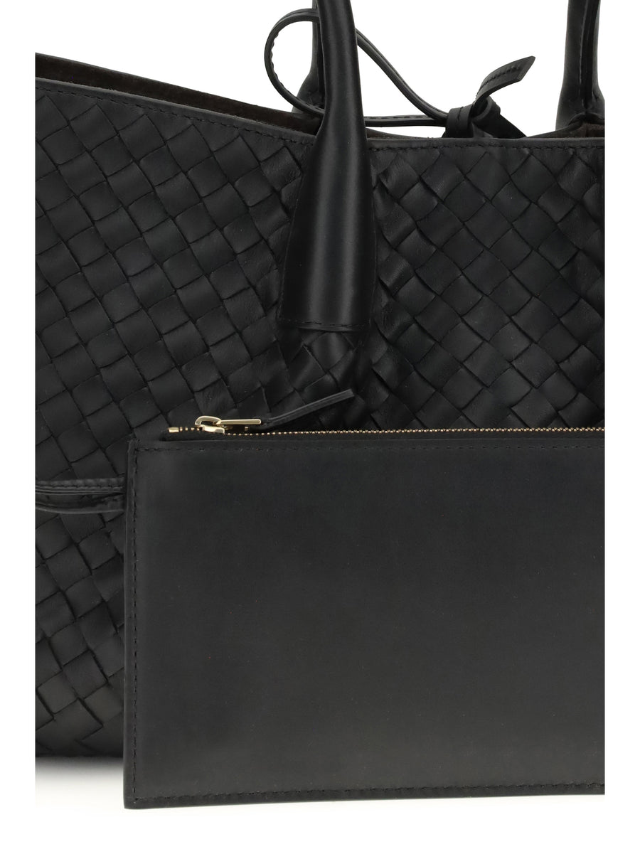Tote Bag Pinacoteca Black Calfskin Black/fondant-m Br Calf Leather Shoulder