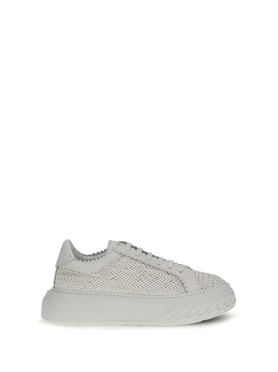 Casadei Upper: 100% calf leather; Sole: 100% rubber sneaker in white