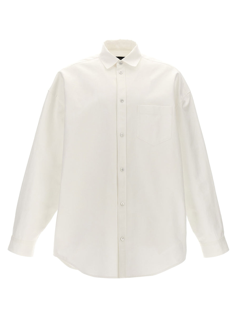 Balenciaga Cotton Poplin Shirt — White