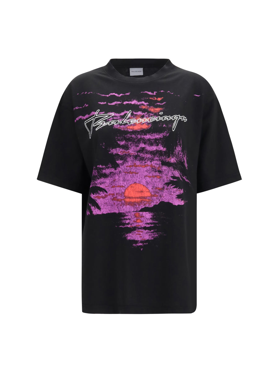 Balenciaga 99% Cotton t-shirt in black