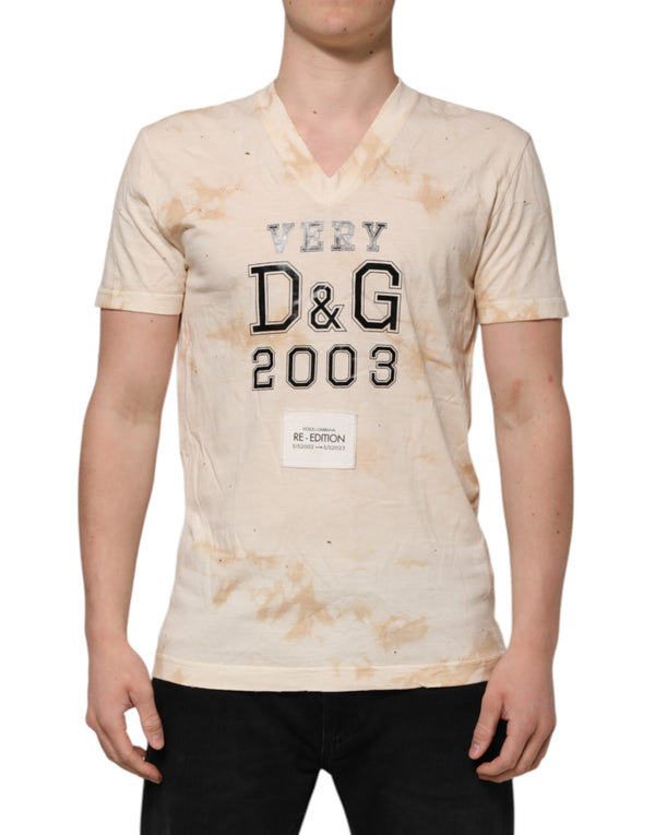 Dolce & Gabbana 100% Cotton t-shirt in beige