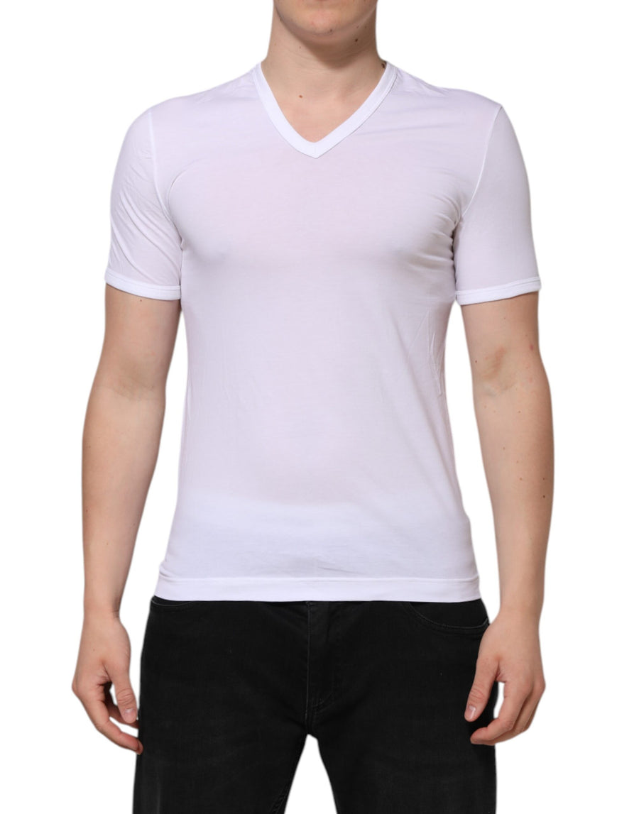 Dolce & Gabbana 92% Cotton 8% Elastane t-shirt in white