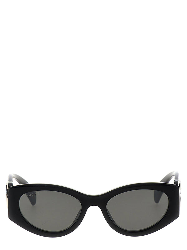 Gucci Cat-Eye Sunglasses — Black