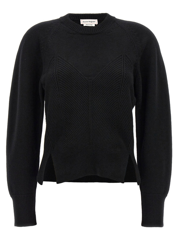 Alexander McQueen كنزة — أسود