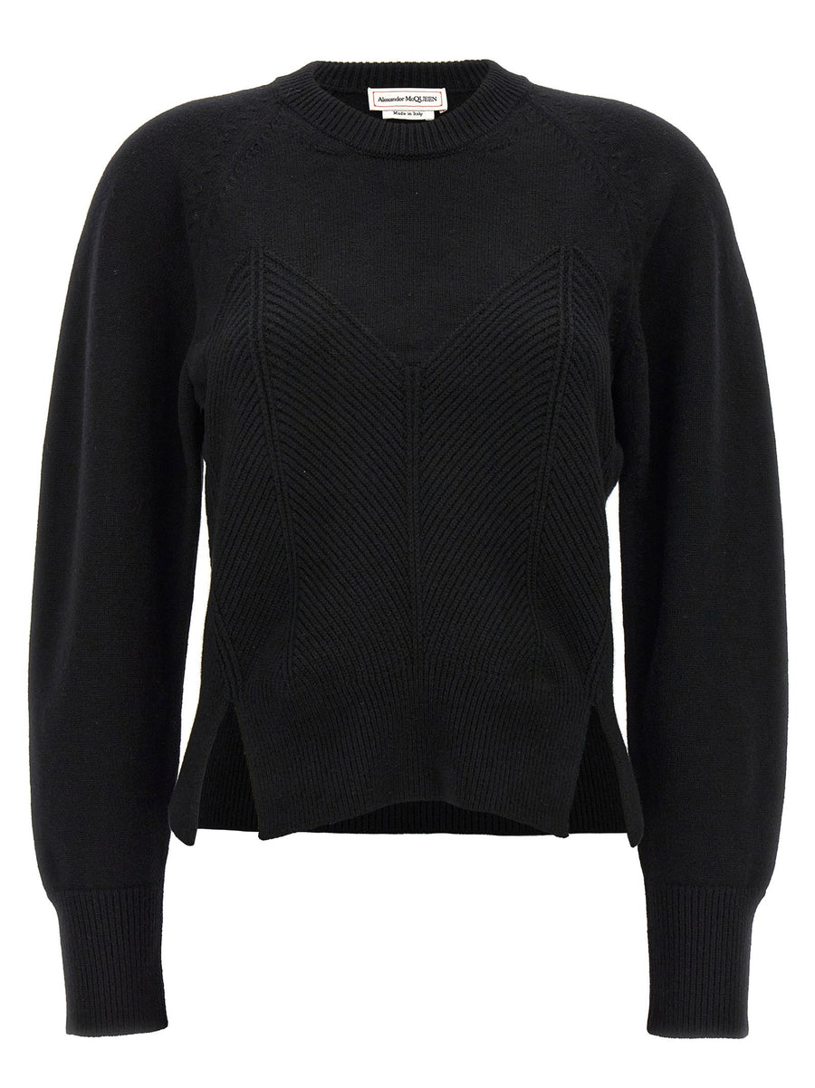 Alexander McQueen كنزة — أسود