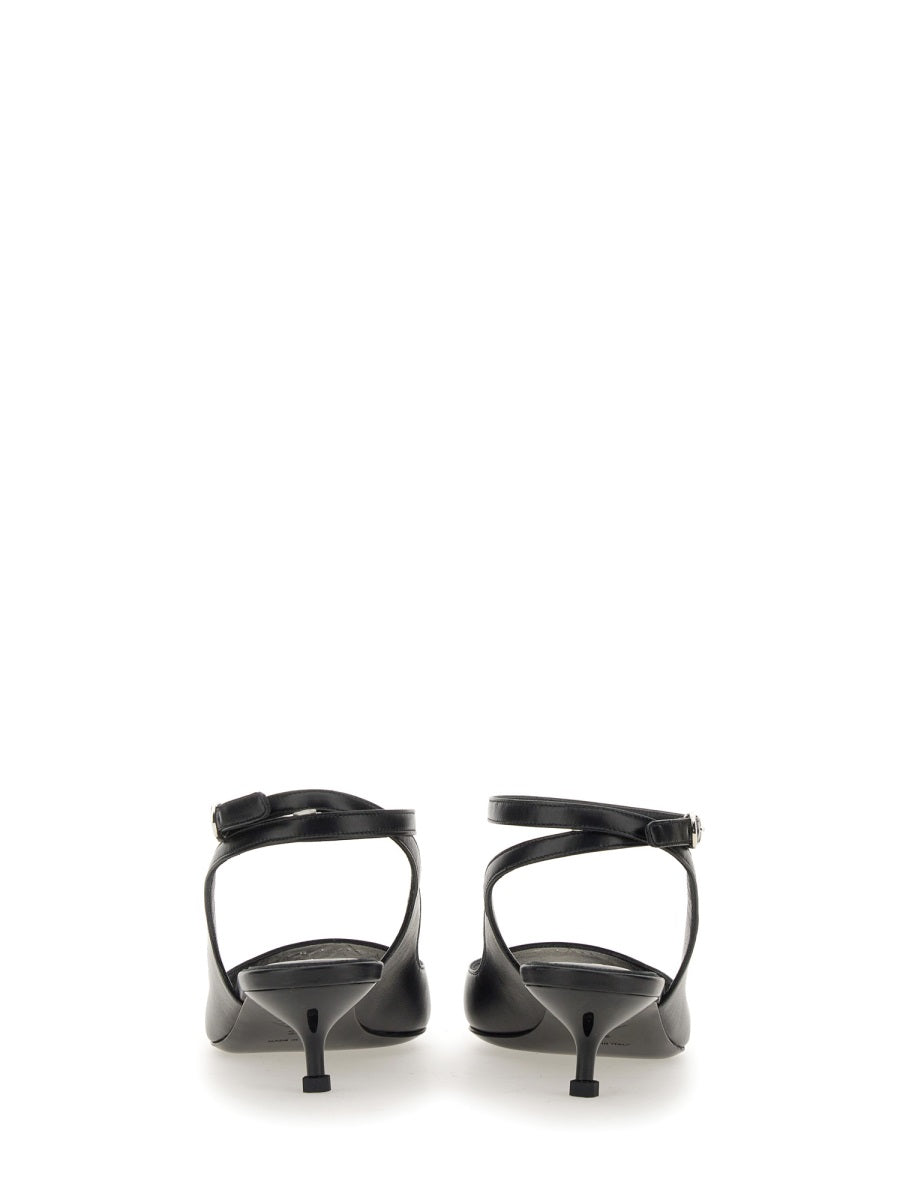 Punk Sandal Black Leather