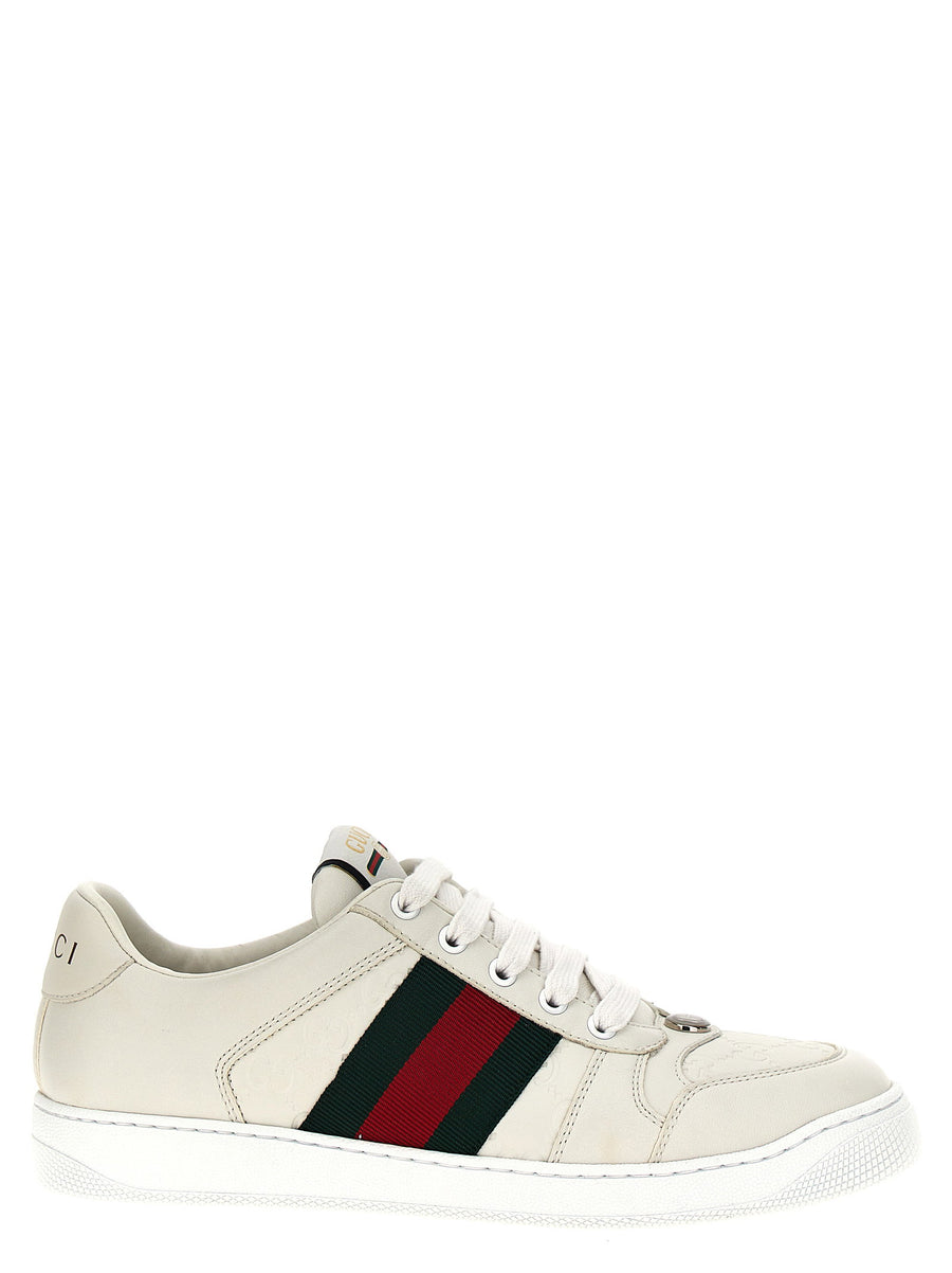 Gucci Screener Sneaker — Cream