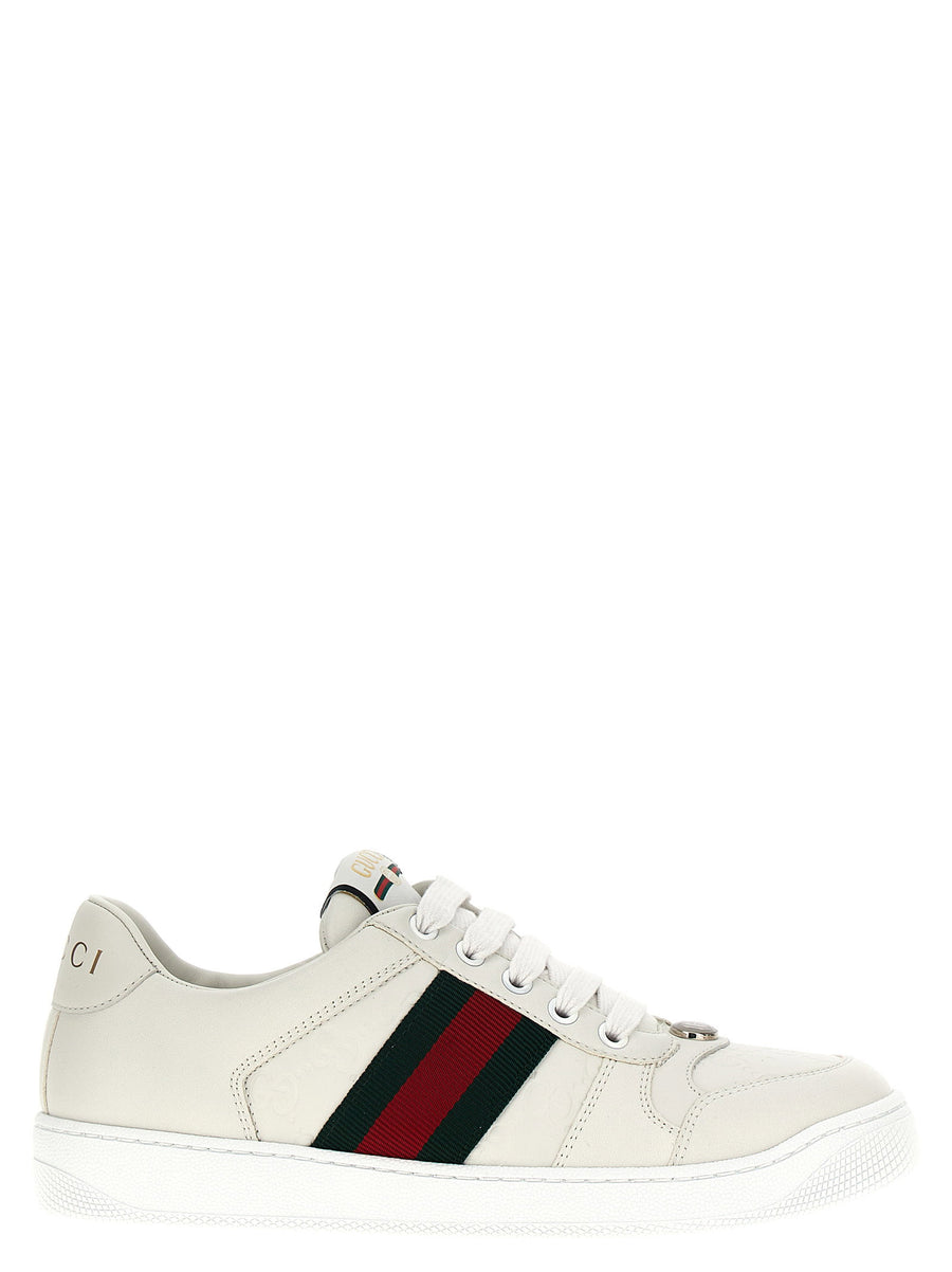 Gucci Screener Sneakers — White