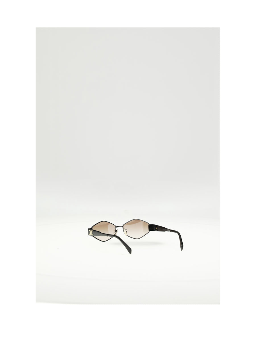 Sunglasses Triomphe Metal 02 Black-Gradient Brown Black/gradient