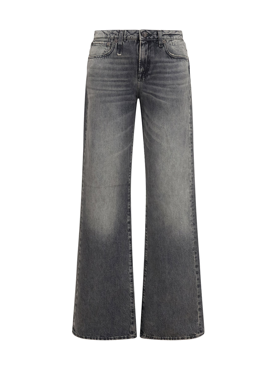 R13 100% cotton jeans in gray