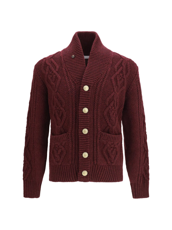 Brunello Cucinelli 100% Cashmere cardigan in purple