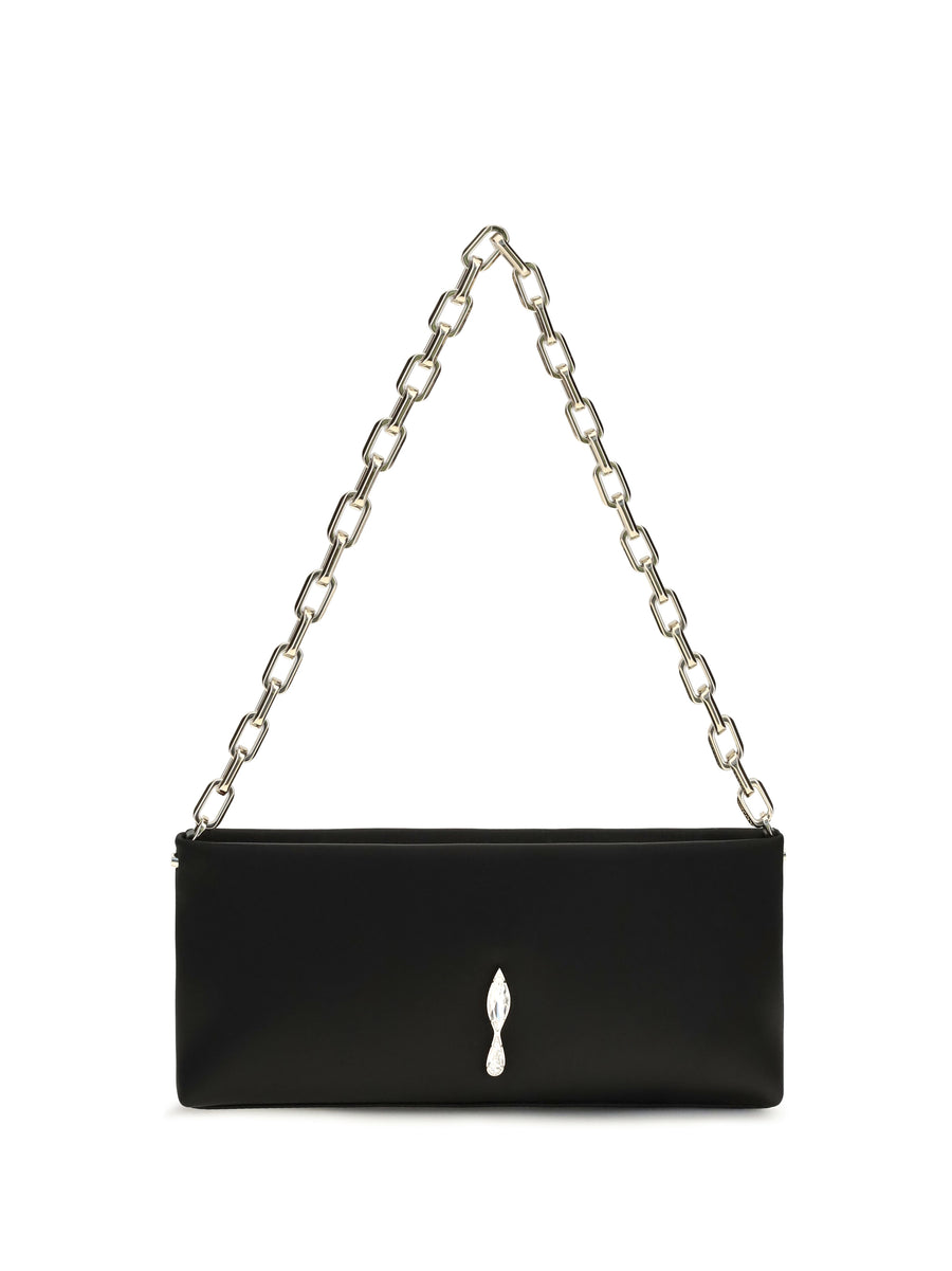 Maykimay Shoulder Bag Black Calf Leather Bos Taurus Clutches