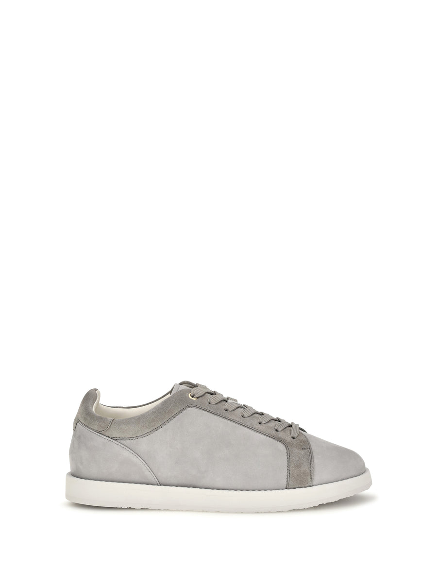 Suede Sneakers Grey Upper: Suede; Sole: Rubber