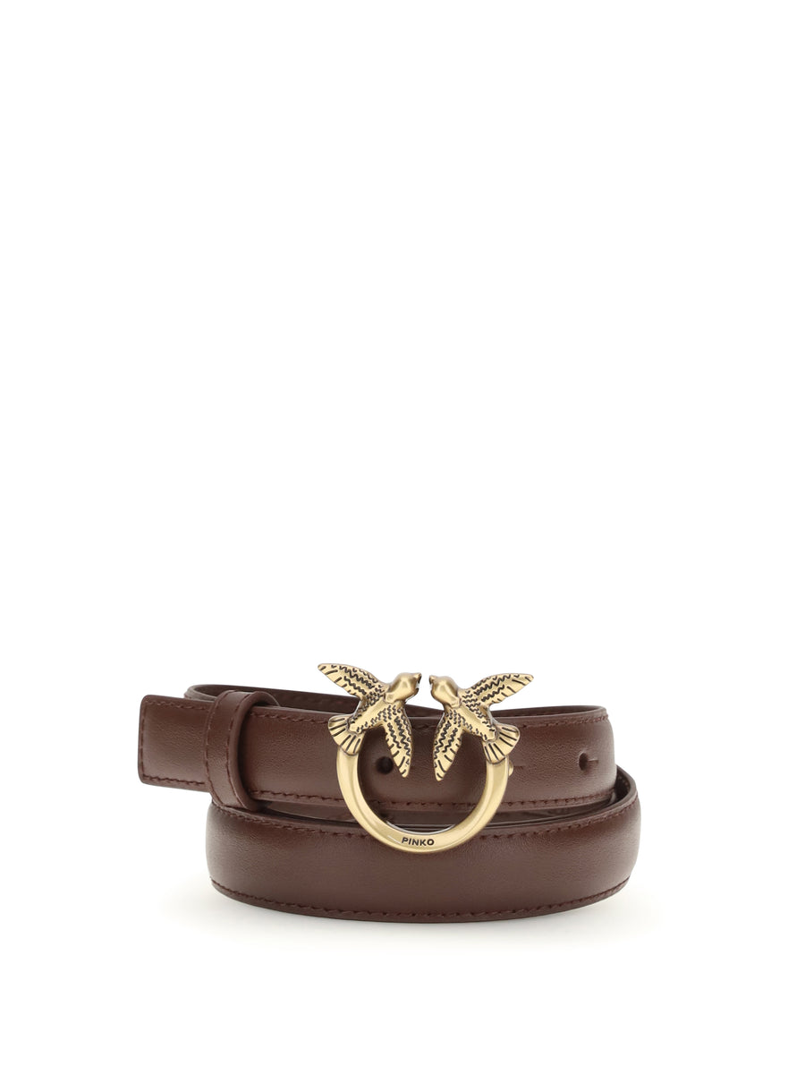 Pinko 100% calf leather (Bos Taurus) belt in brown