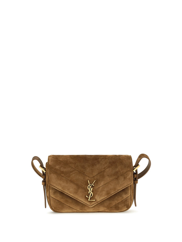 Saint Laurent 100% Suede shoulder bag in brown