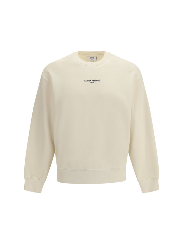 Maison Kitsuné 100% Cotton sweatshirt in beige