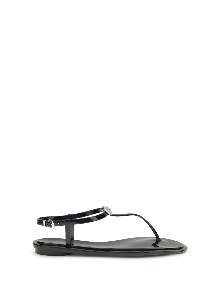 Mach & Mach Upper: 100% Rubber; Sole: 100% Rubber sandals in black
