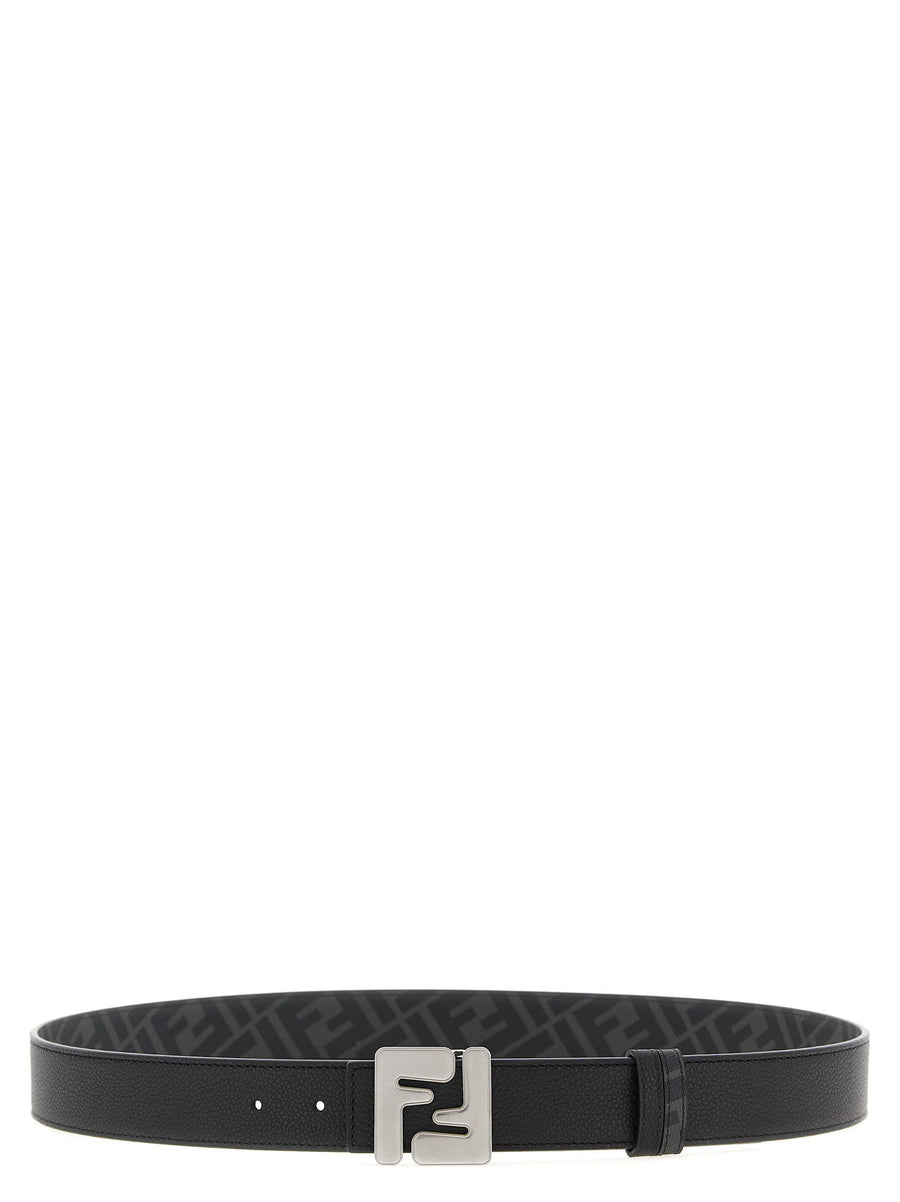 Fendi Reversible FF Logo Belt — Black