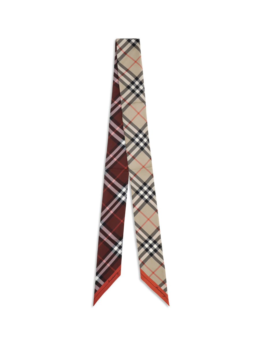Silk Scarf Sand-Oxblood Sand/oxblood
