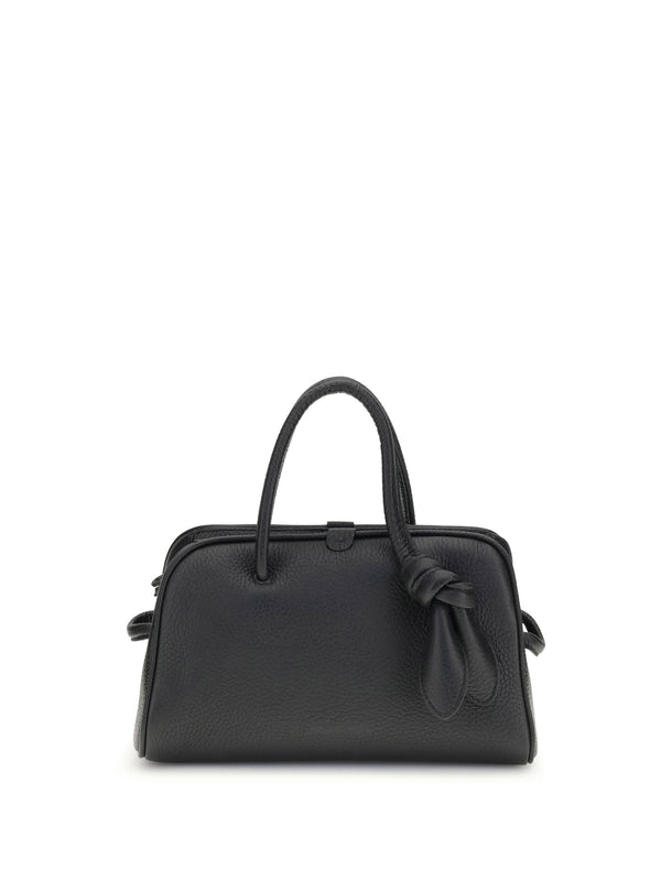 Jacquemus 100% calf leather top handle bag in black