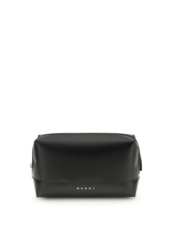 Marni 100% Calf Leather Bos Taurus belt bag in black
