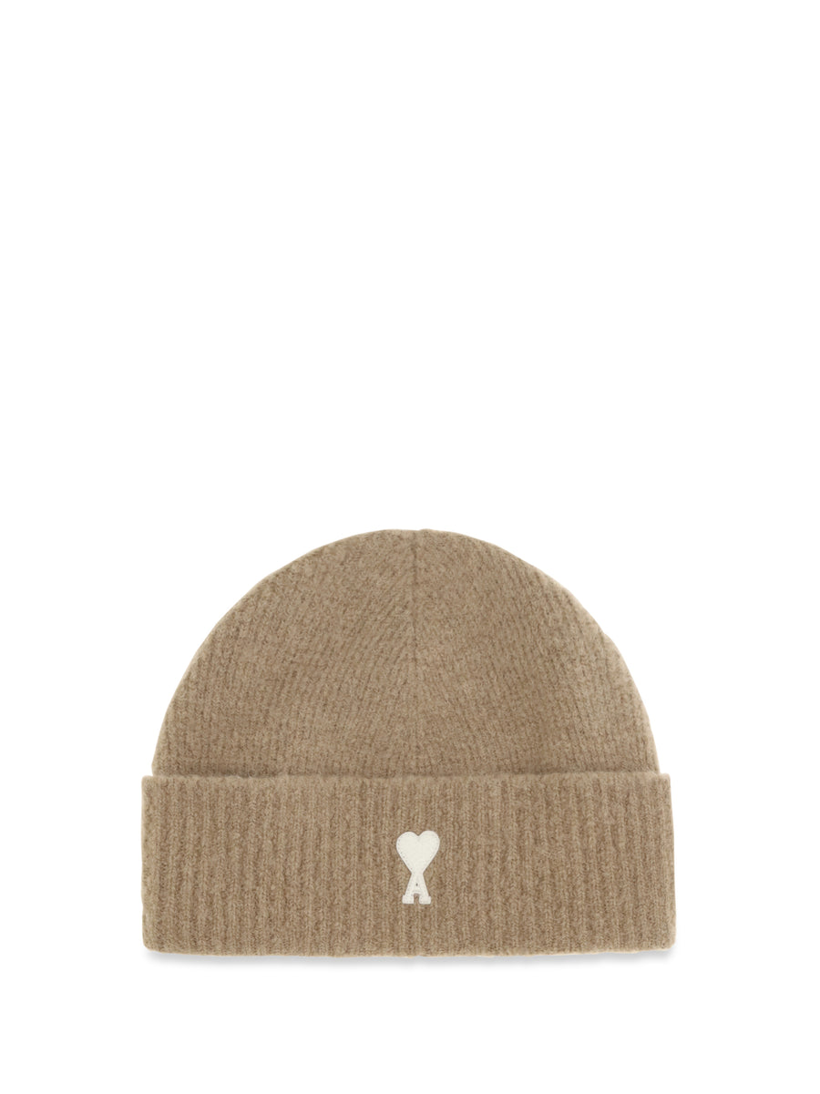 Ami De Coeur Wool Beanie Beige Mastic/ecru Ovis Aries Hats E Hairbands