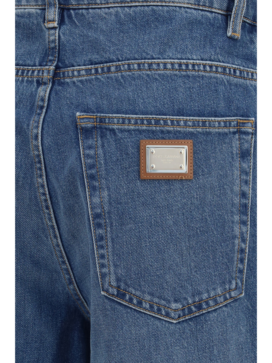 Jeans Denim Blue Cotton