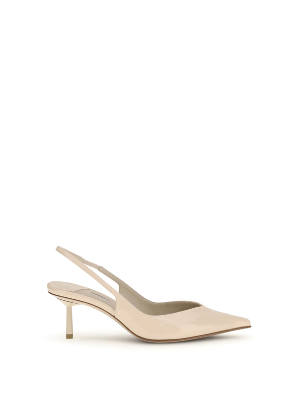 Le Silla Upper: 100% calf leather; Sole: 100% calf leather slingback pump in beige