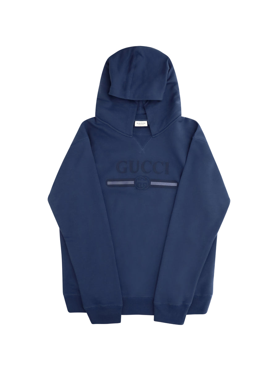 Cotton Hooded Sweatshirt For Boy Brilliant Petroleum Sweatshirts