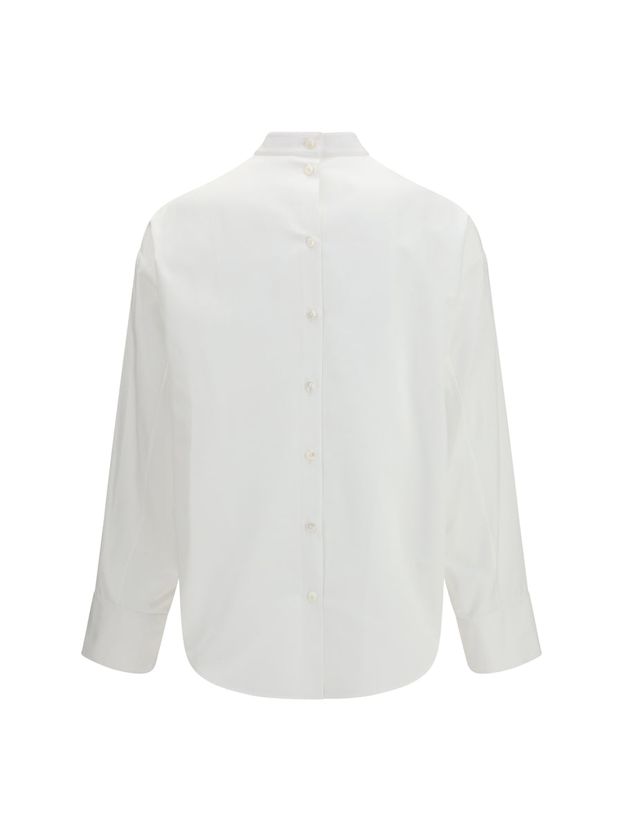 Layered Shirt White Cotton