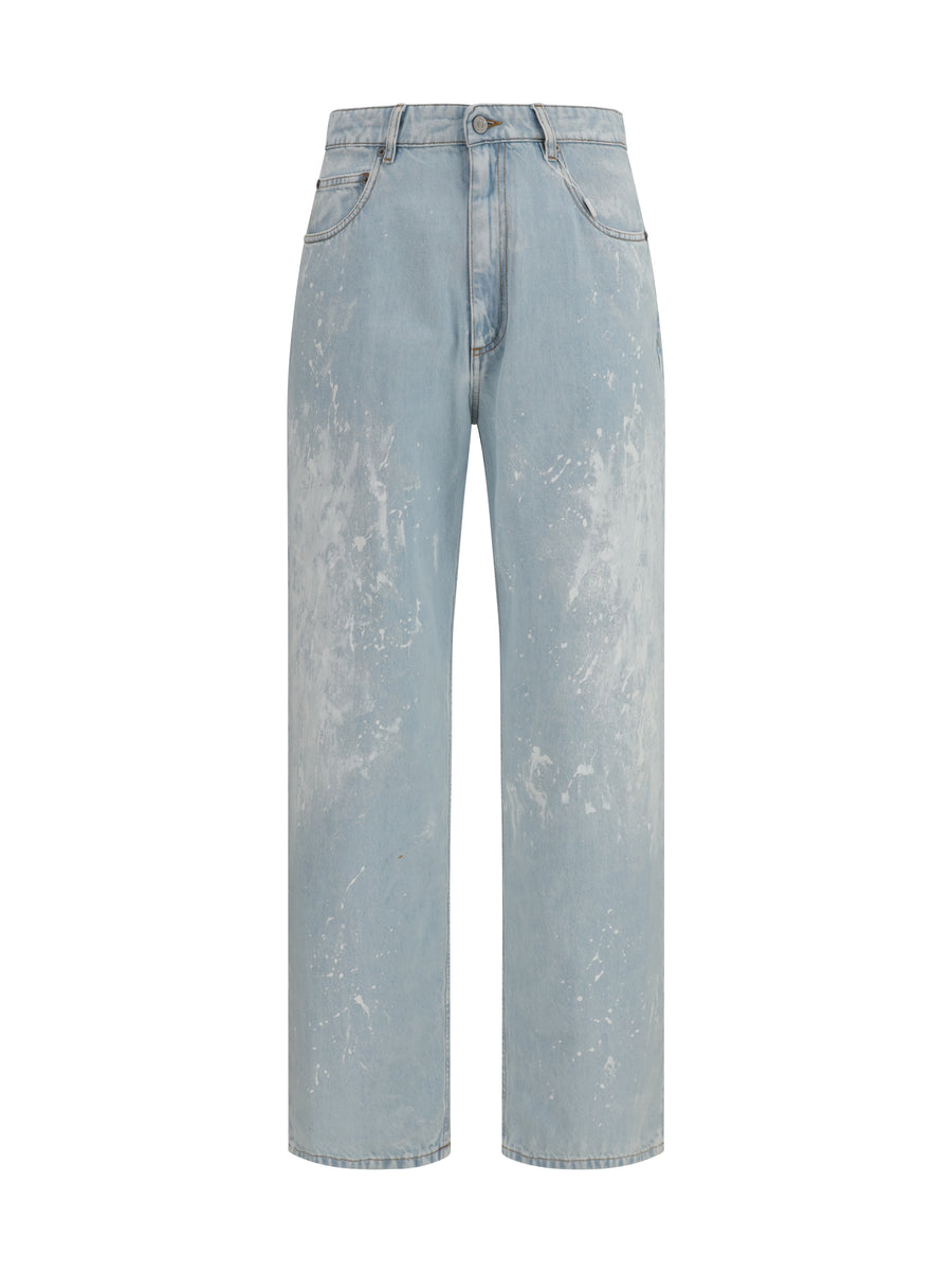 Jeans Light Blue Cotton Trousers