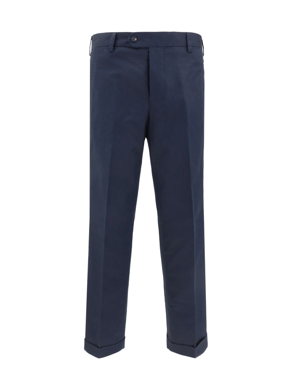 Germano 71% Cotton trousers in navy