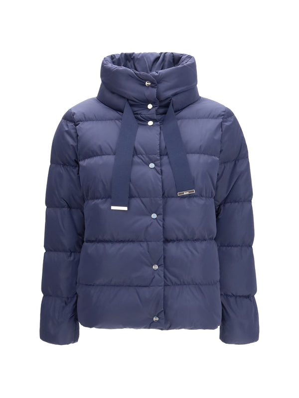 Herno 100% Polyester down jacket in navy