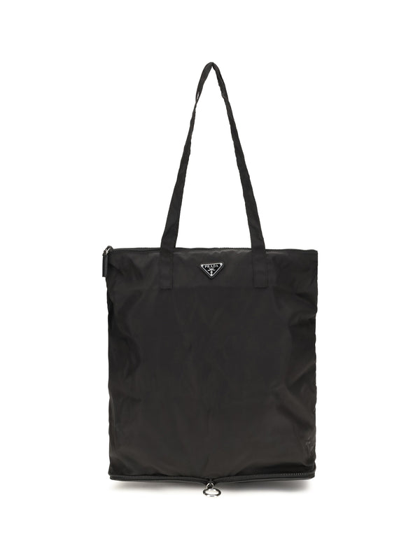 Prada 100% calf leather Bos Taurus tote bag in black