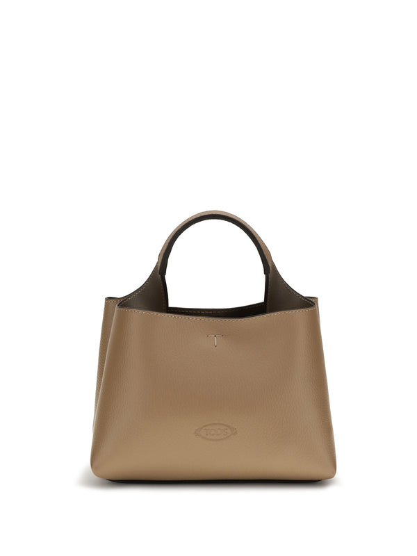 Tod's 100% calf leather handbag in beige