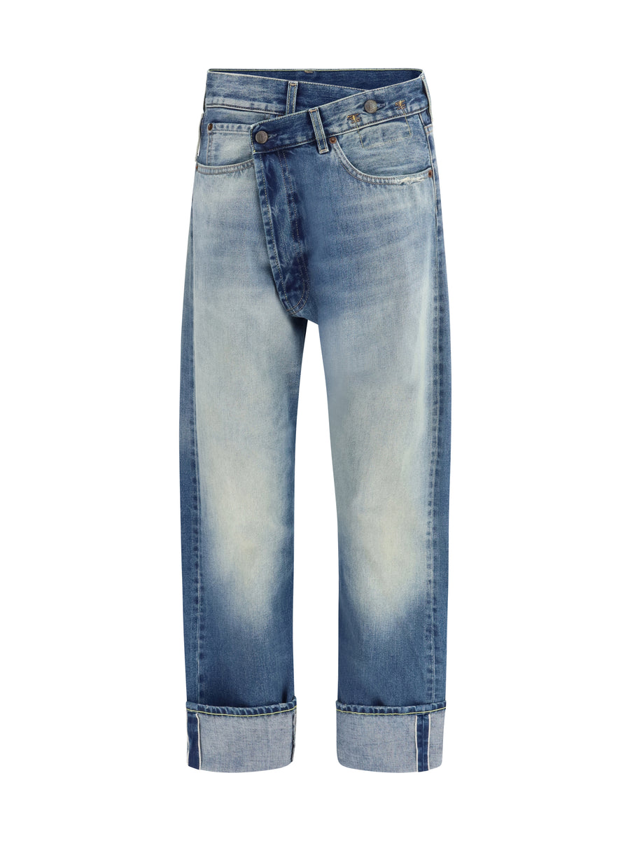 R13 100% cotton jeans in blue