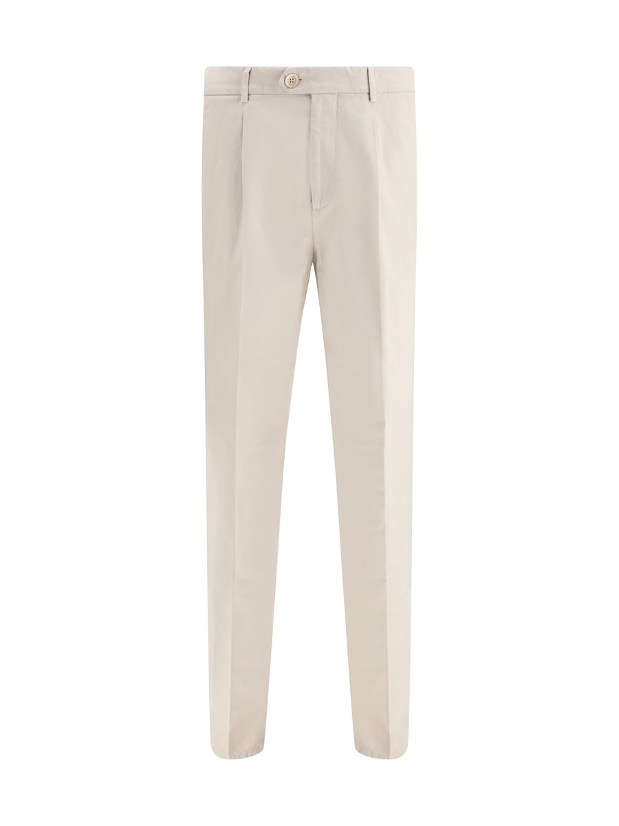 Brunello Cucinelli 100% Cotton trousers in beige