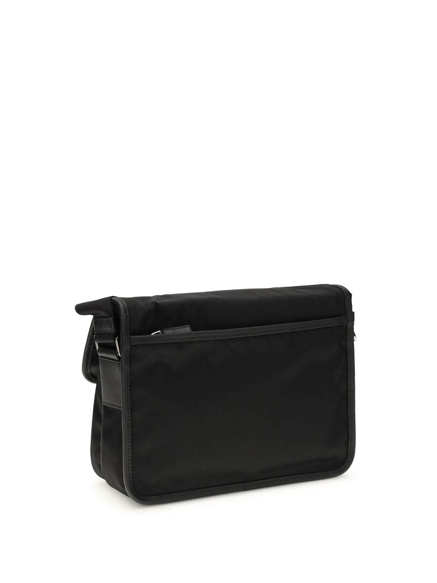 Shoulder Bag Re-Nylon Saffiano Black General Polyamide