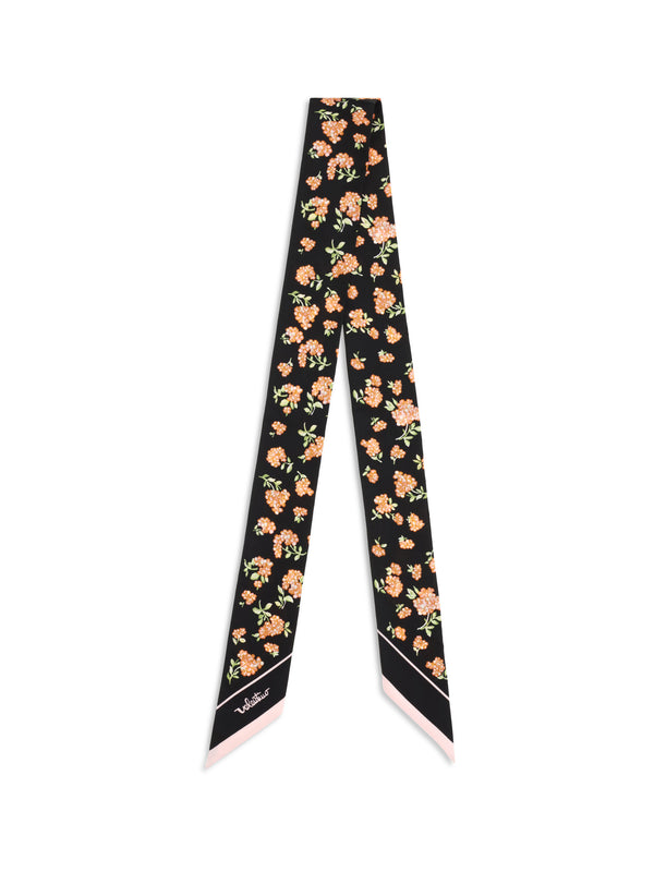 Valentino Garavani 100% Silk scarf in black