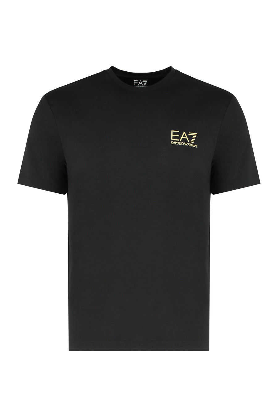 Logo Print T-Shirt Black Viscose T-shirts