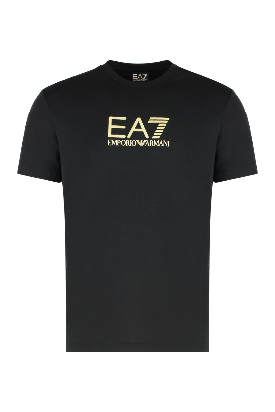 Logo Print T-Shirt Black Viscose T-shirts