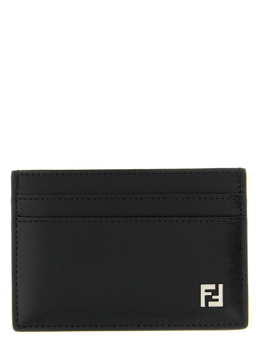 Fendi جلد بطاقة حقيبة — أسود