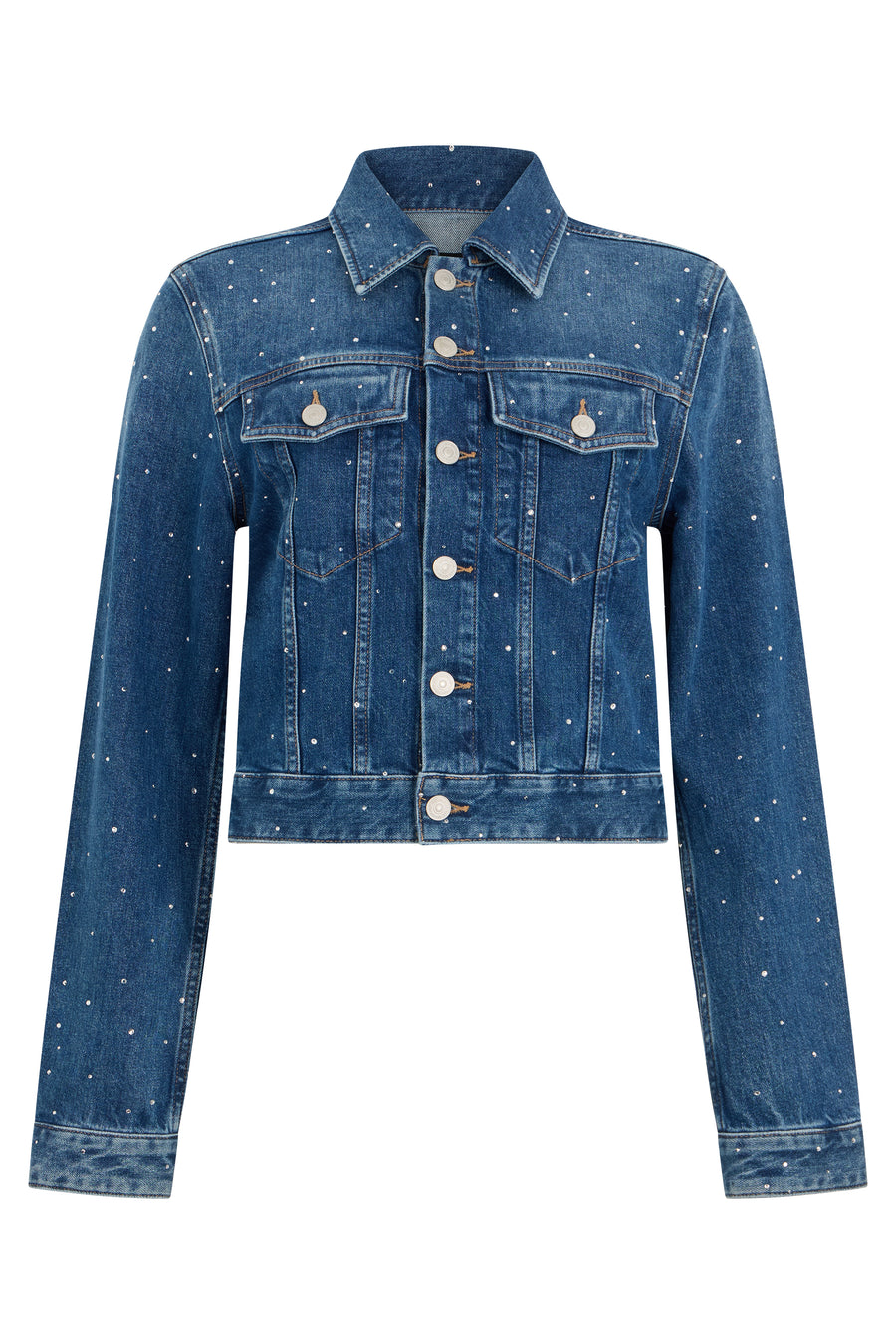 Denim Jacket Blue Shine Cotton