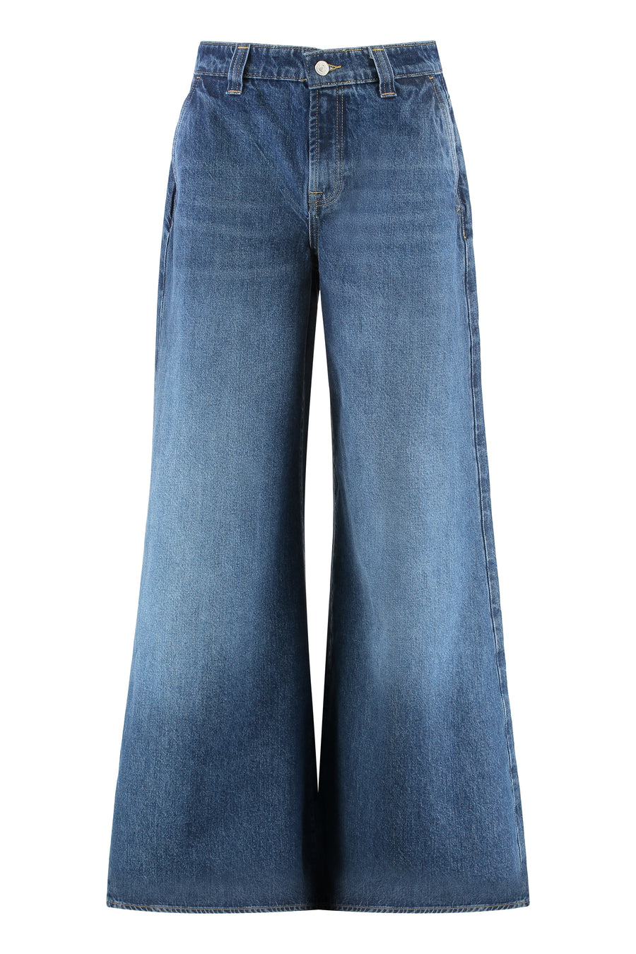 Wide-Leg Jeans Willow Denim Grey Cotton