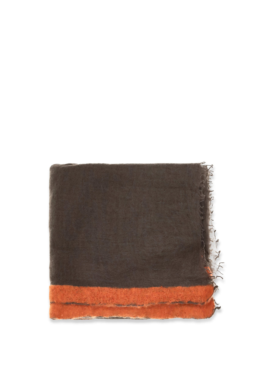 Mirror In The Sky 100% Cashmere scarf in brown