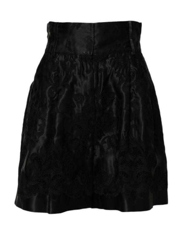 Dolce & Gabbana 57% Silk 30% Cotton 13% Polyester shorts in black